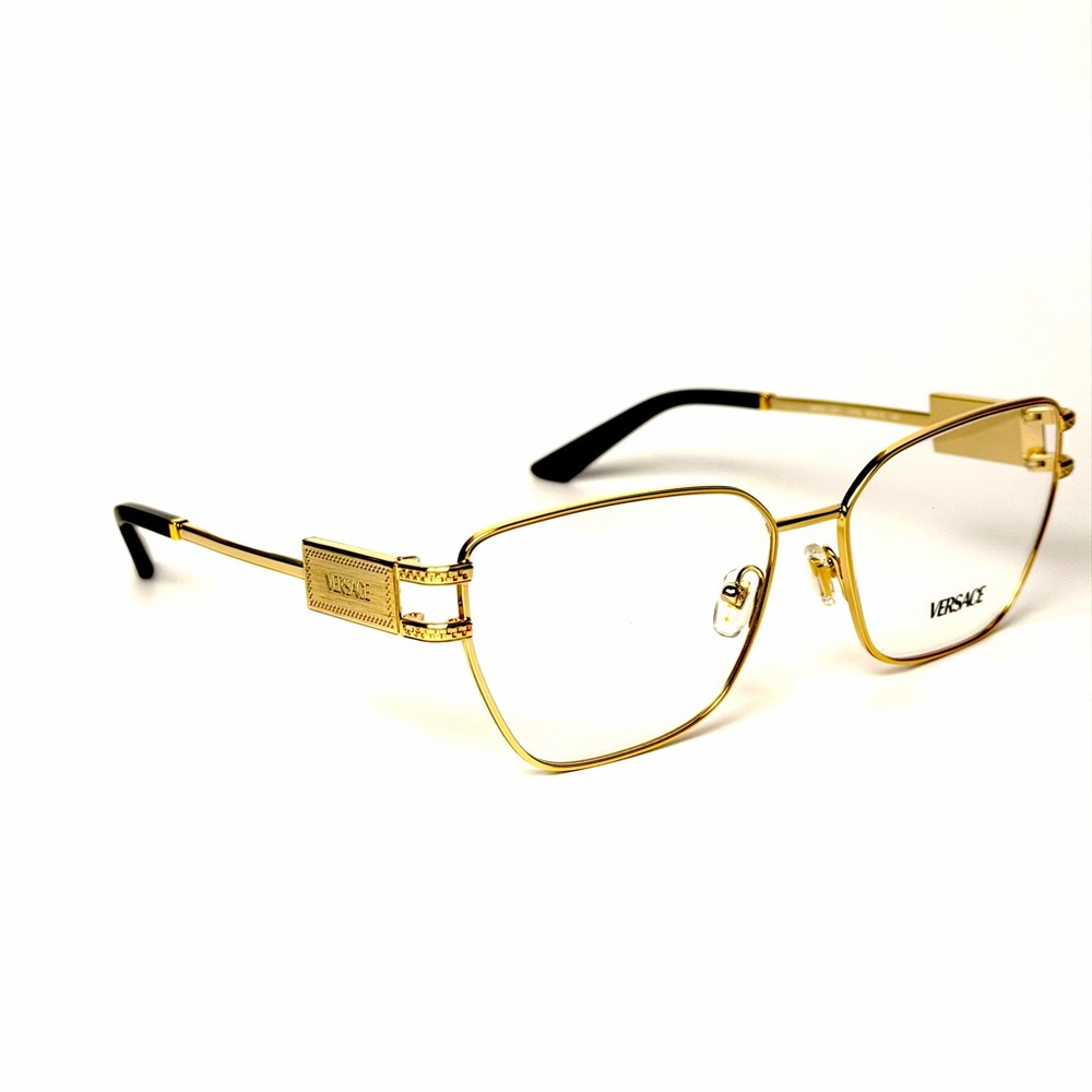 Versace Mod 1301 1002 Gold New Eyeglasses Authentic - Picture 7 of 7